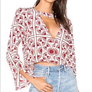 Stone Cold Fox silk blouse